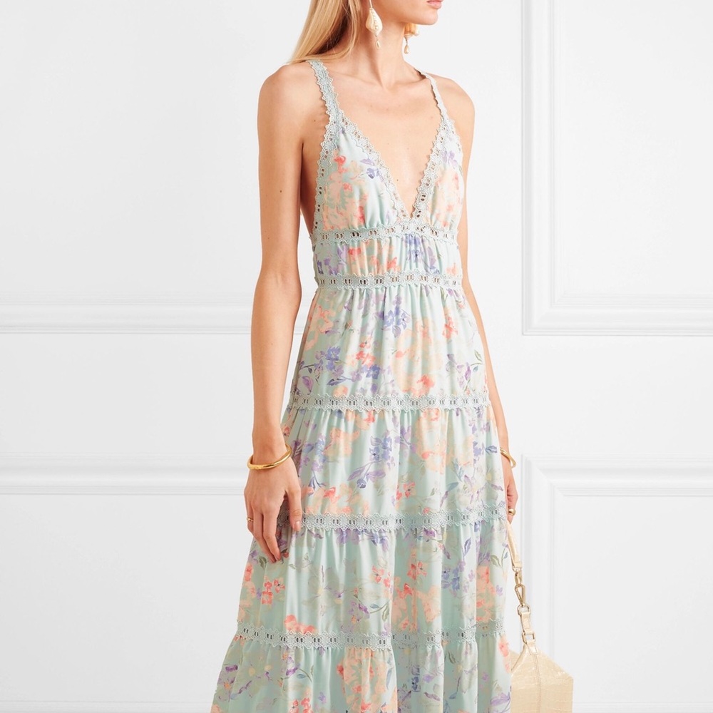 Alice + Olivia  Karolina Floral Maxi Dress